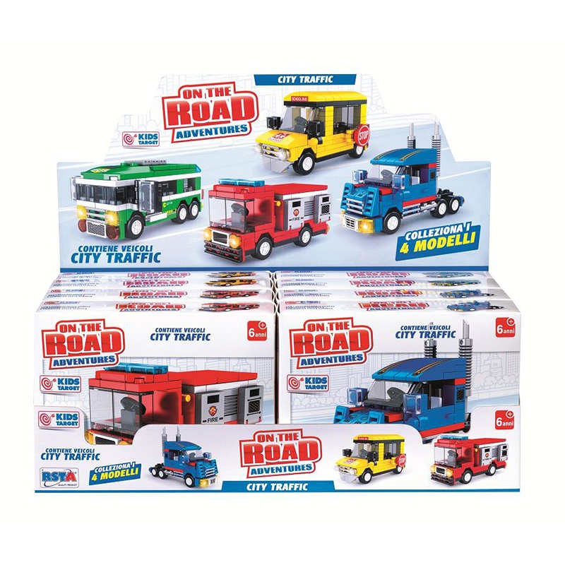 COSTRUZIONI KIDS TARGET SET4  VEICOLI CITY TRAFFIC