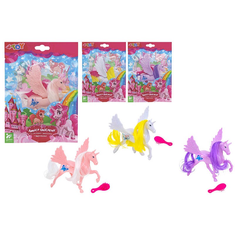 UNICORNO CON SPAZZOLA IN BUSTA