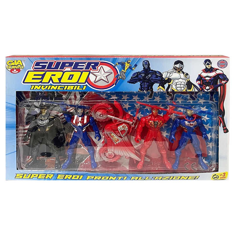 SUPER EROI CON MOTO IN SCATOLA