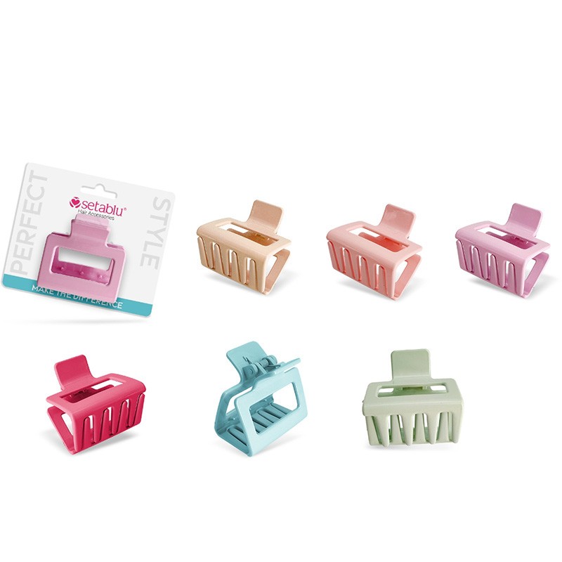PINZA CAPELLI  5,5 CM VARI COLORI CON CAVALLOTTO