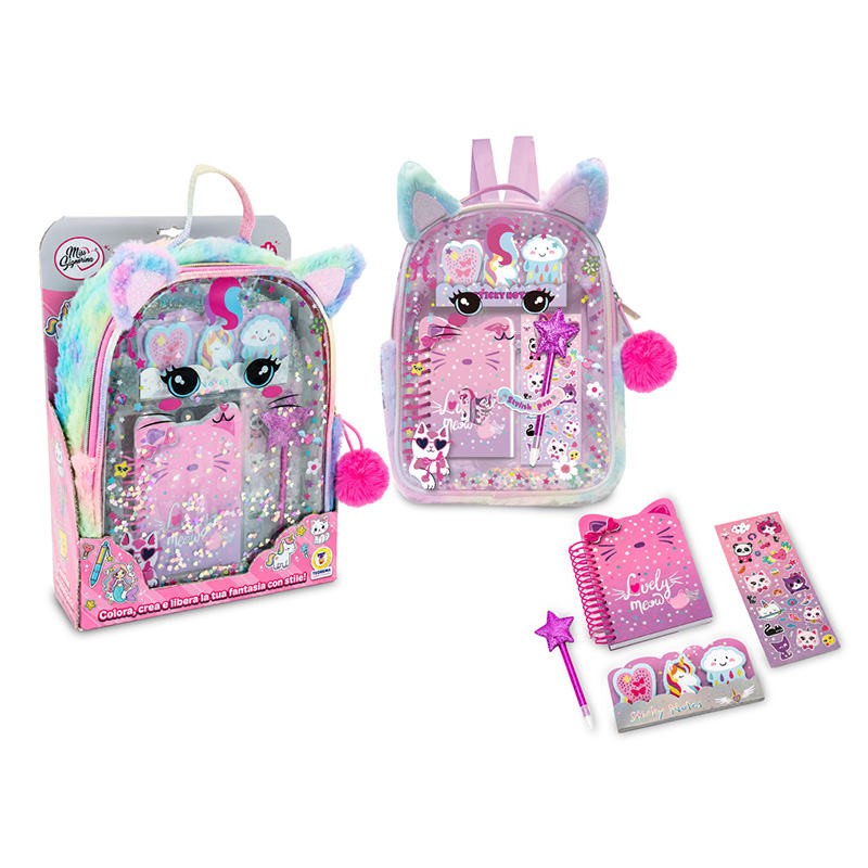 ZAINETTO CREATIVO SOFT CAT C/TANTI ACCESSORI