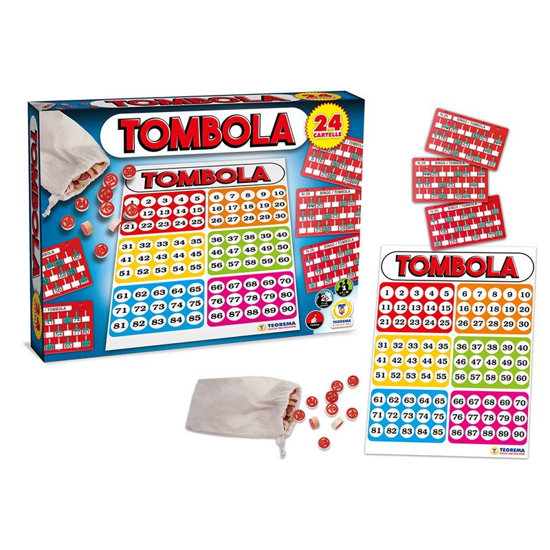 GIOCO TOMBOLA 24 CART. PLAS. C/FINESTRA E TABELLONE