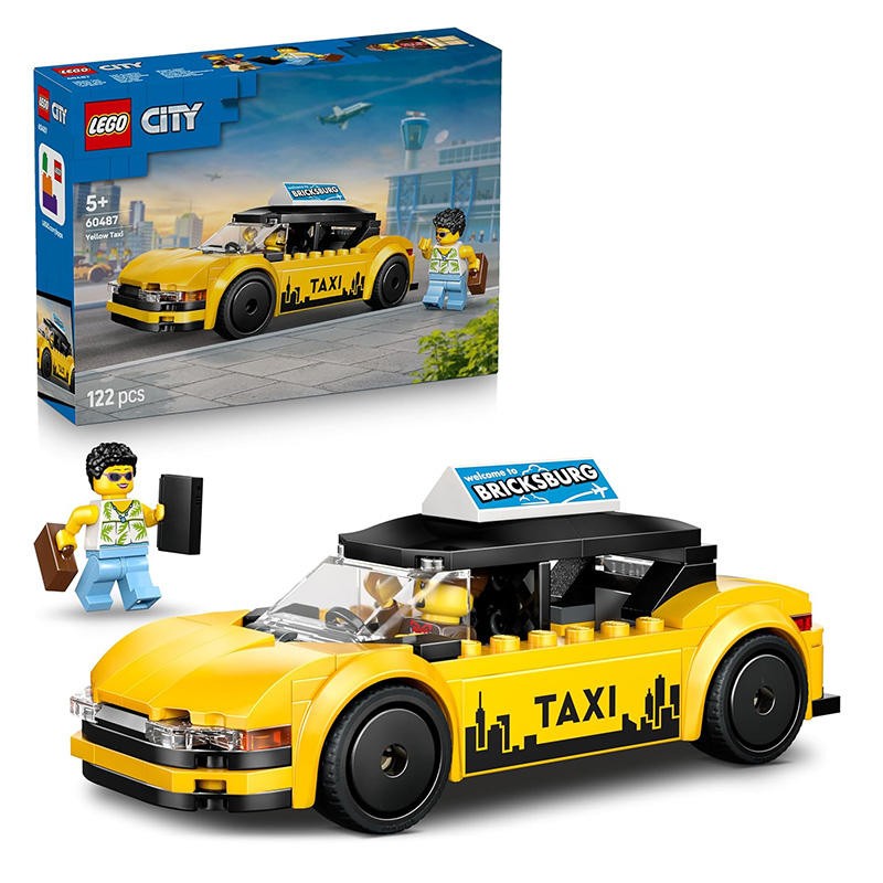 LEGO CITY TAXI GIALLO 60487