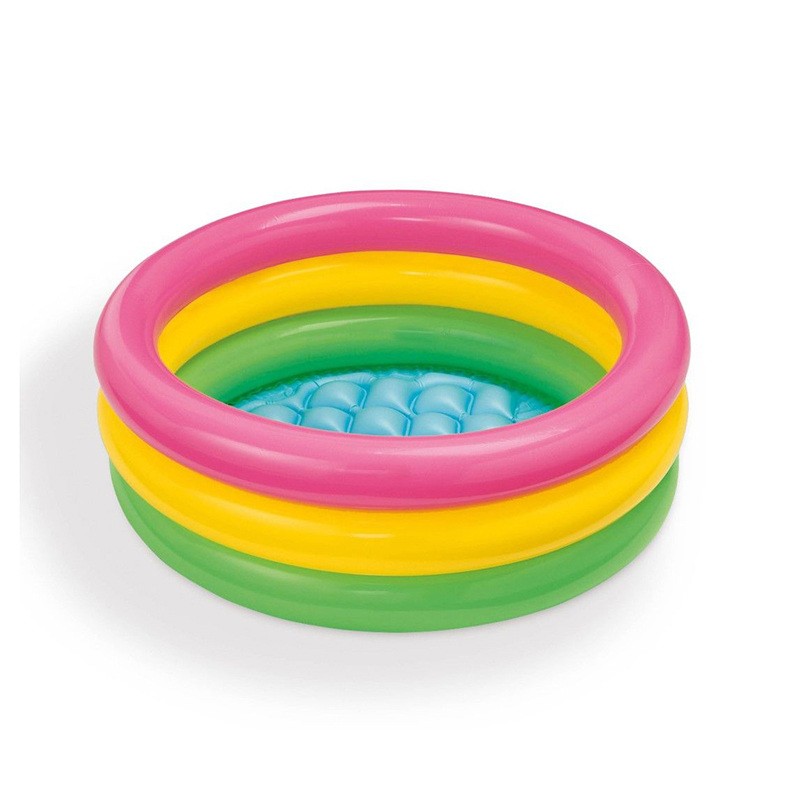 PISCINA BABY SUNSET 3 ANELLI 61 X 22 CM FONDO GONFIABILE