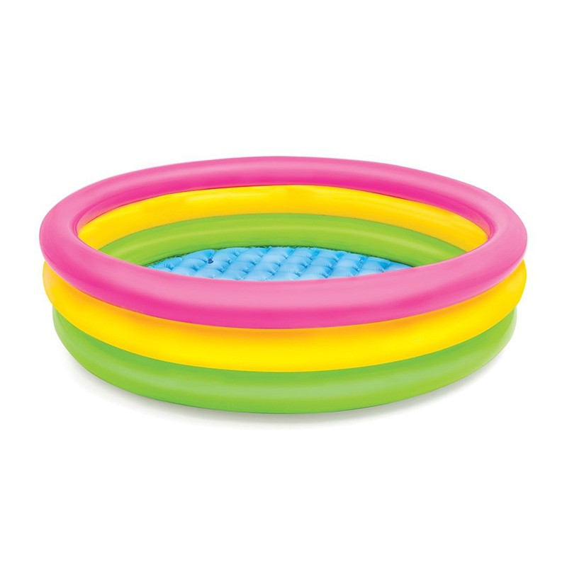 PISCINA 3 ANELLI 114 X 25 CM FONDO GONFIABILE