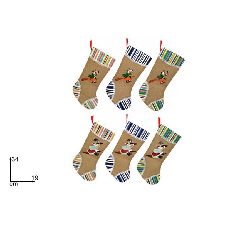 CALZA BEFANA JUTA CM 34