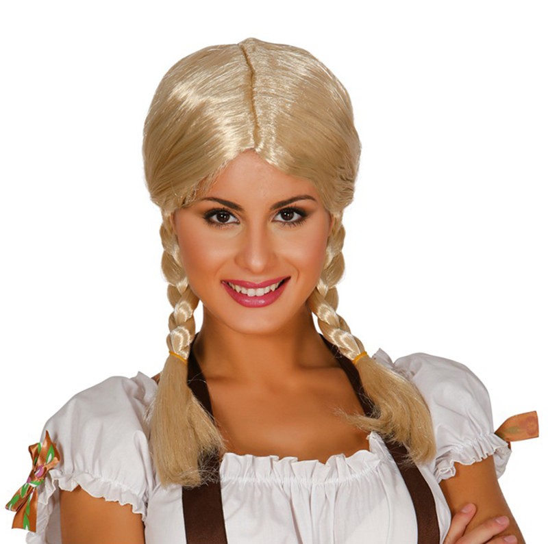 PARRUCCA TRECCE BIONDA