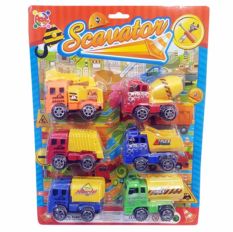 BLISTER 6 AUTOMEZZI SCAVATUTTO