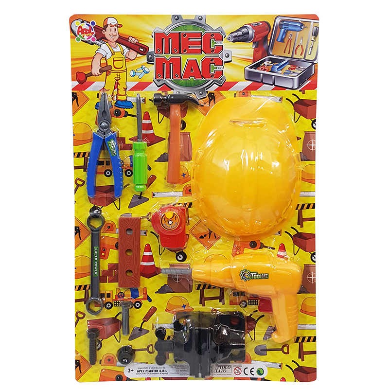 BLISTER MEC MAC CON TRAPANO E CASCO