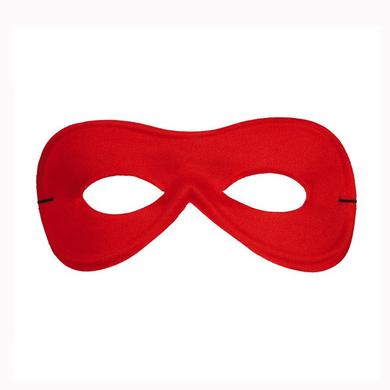 MASCHERA PIERROT ROSSA IN SETA EXTRA