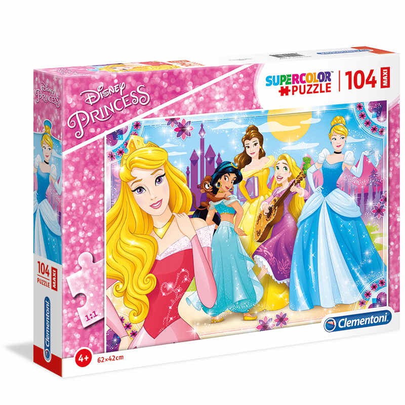 PUZZLE 104 MAXI PRINCESS CLEMENTONI
