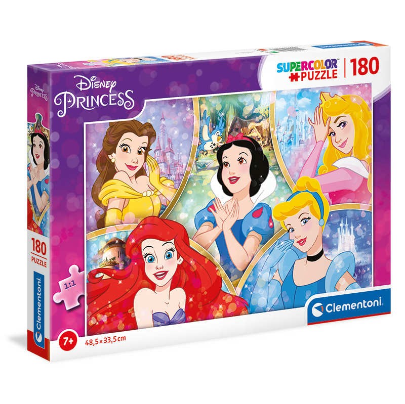 PUZZLE 180 PRINCESS CLEMENTONI
