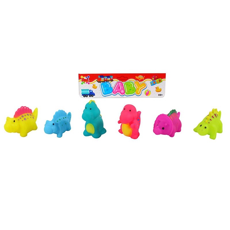 SET SERIE MORBIDON 6 PZ DINO 10 X 6,5 CM CON SUONO