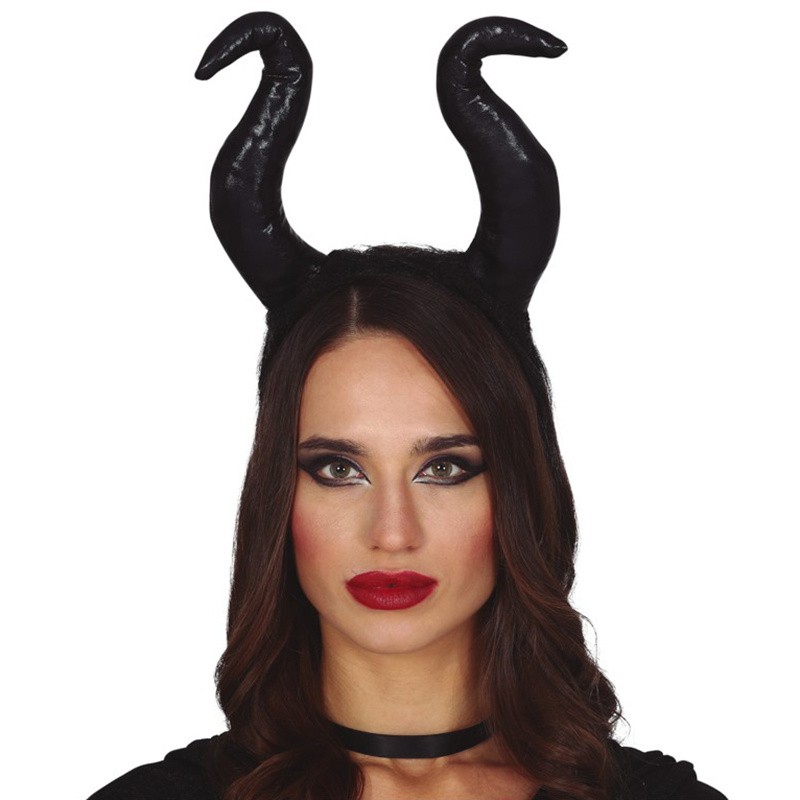 DIADEMA STREGA CORNA NERE