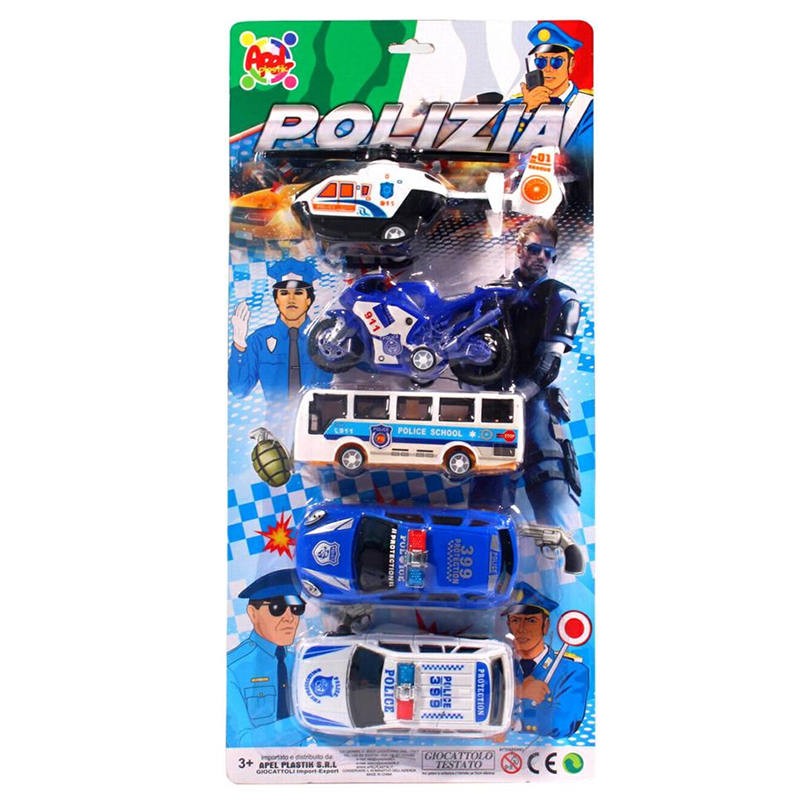 BLISTER 4 AUTOMEZZI POLIZIA