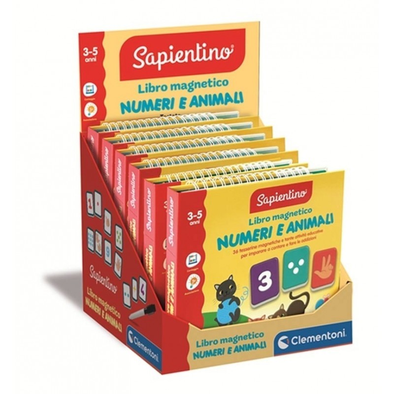 LIBRO MAGNETICO NUMERI E ANIMALI CLEMENTONI