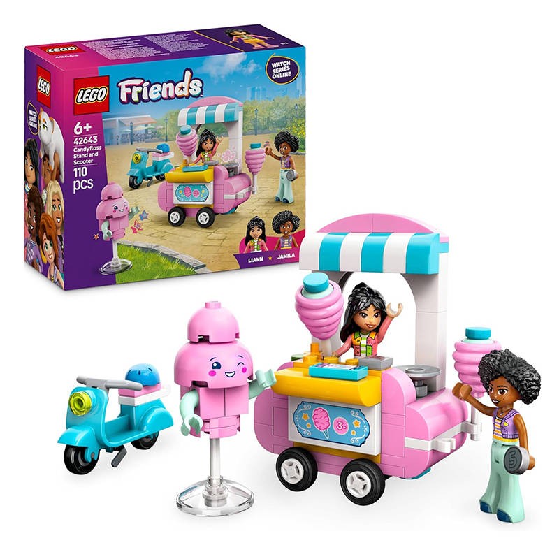 LEGO FRIENDS BANCARELLA DI ZUCCHERO FILATO E SCOOTER 42643