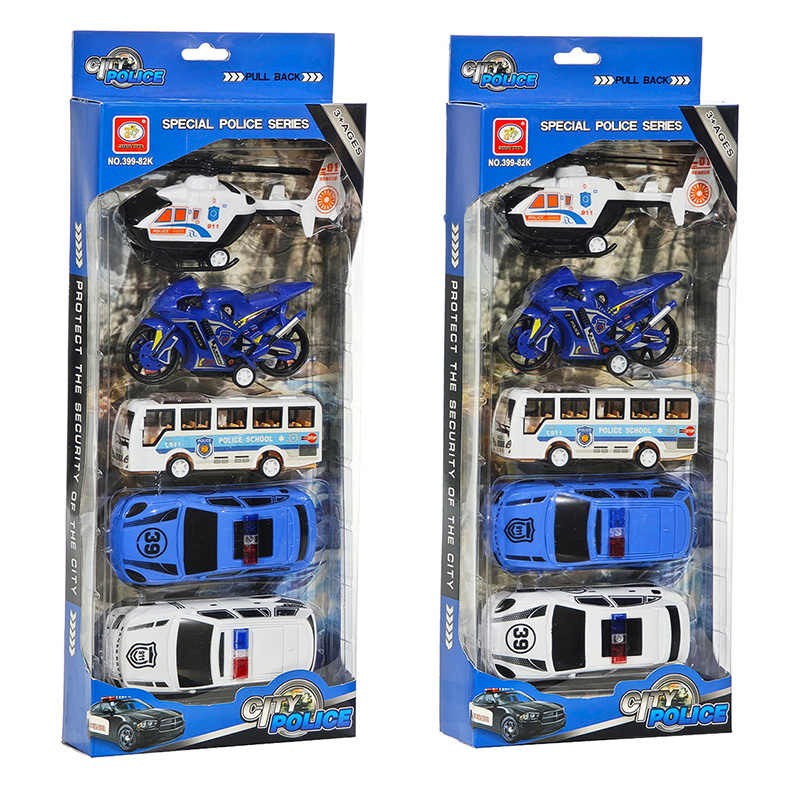 SET 5 VEICOLI POLIZIA A FRIZIONE