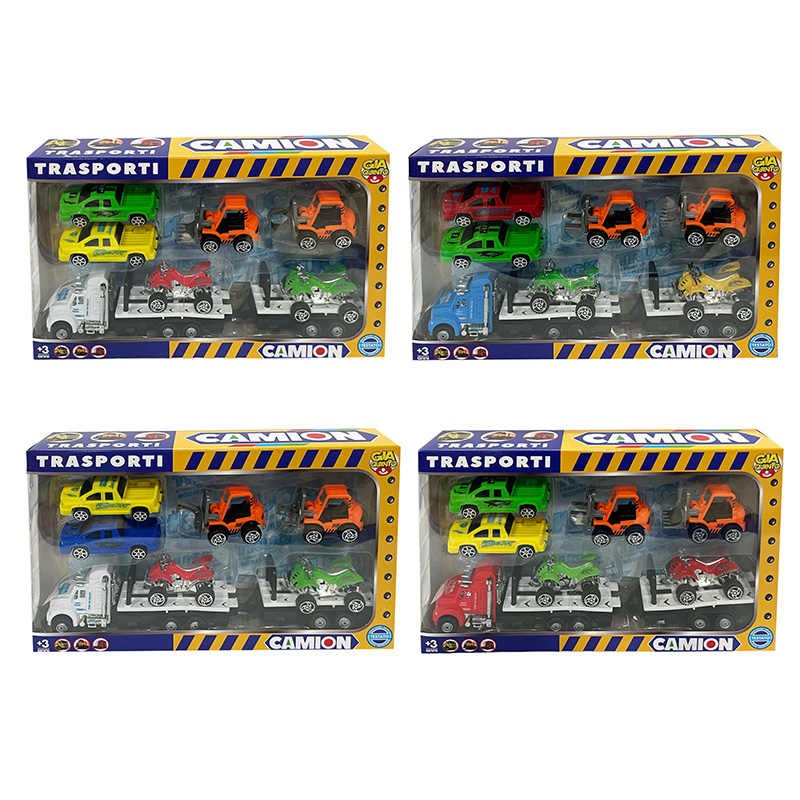 PORTAUTO CON AUTOMEZZI IN BOX