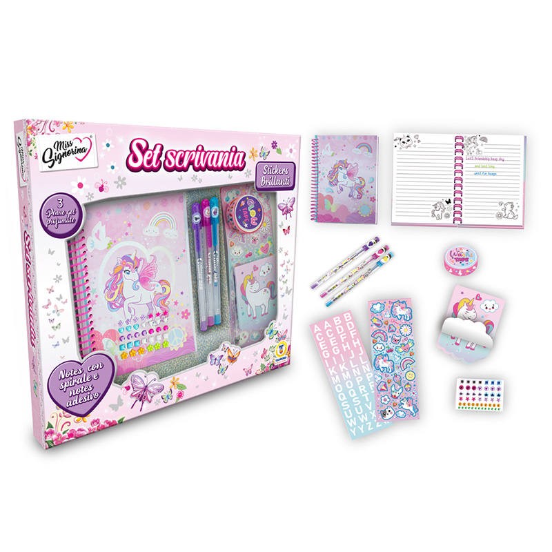 SET CREATIVO CON STICKER E PENNE