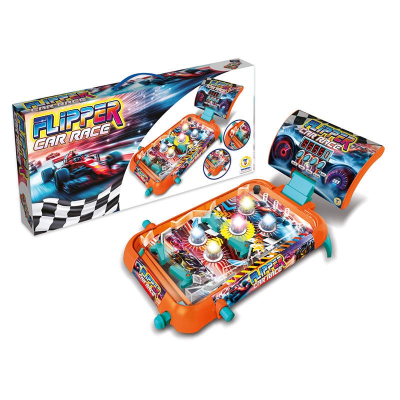 FLIPPER C/LUCI E SUONI E INDICATORE PUNTEGGIO CAR RACE
