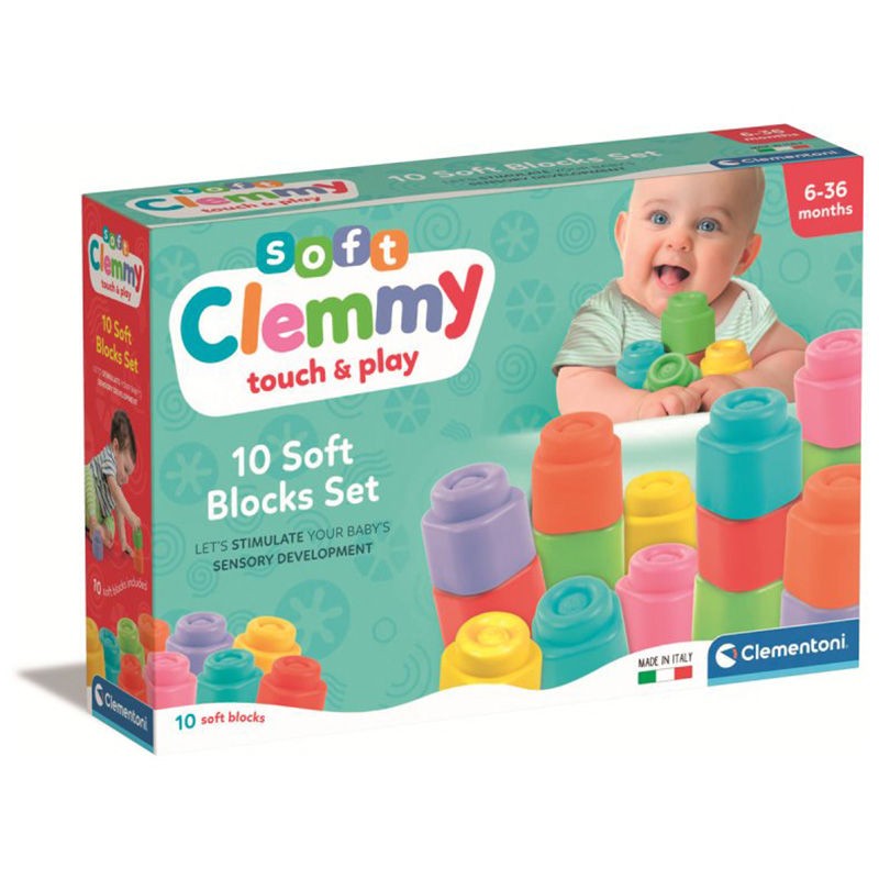 SOFT CLEMMY CONFEZIONE 10 MATTONCINI CLEMENTONI