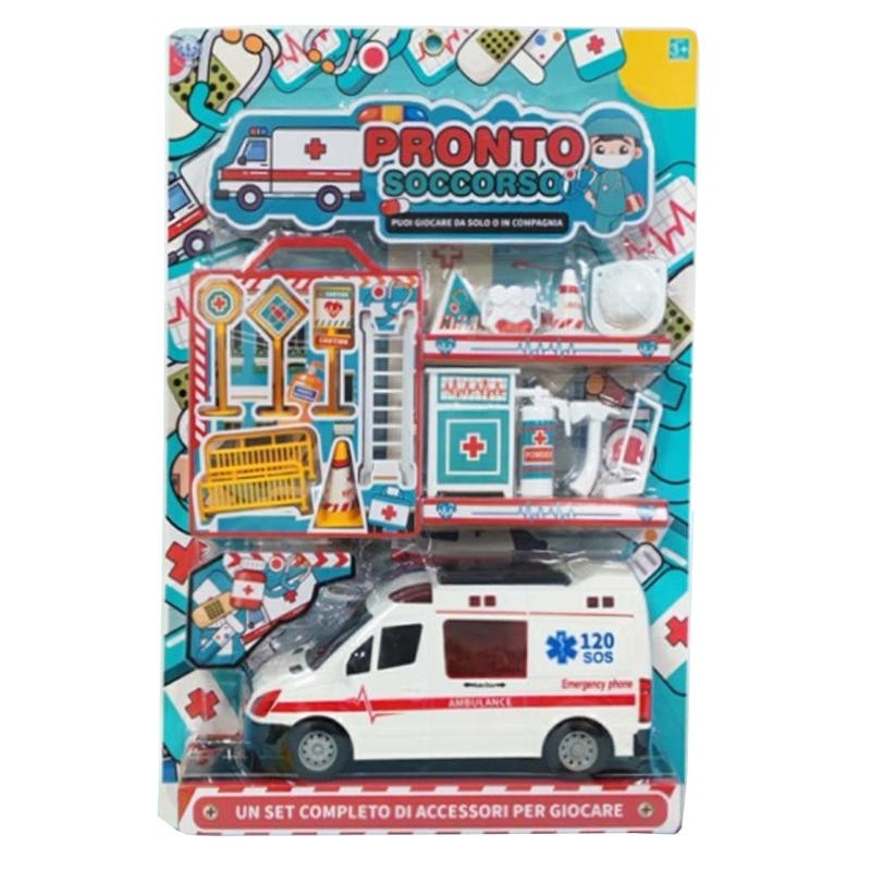BLISTER SET AMBULANZA CON ACCESSORI