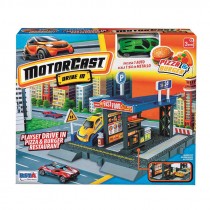 PLAYSET MOTORCAST DRIVE IN CON AUTO DIE CAST