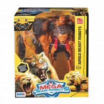 MEGA TEAM ROBOT TRASFORMABILE BESTIA FEROCE 3 ASS.