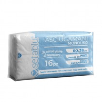 ASCIUGAMANI MONOUSO 60X38 PER VIAGGI 16 PZ