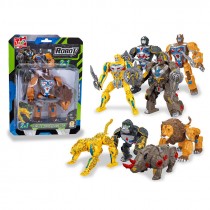 ROBOT TRASFORMABILE ANIMALI 4 MODELLI
