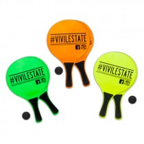RACCHETTONI LEGNO CON PALLINA 7MM FLUO