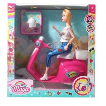 BAMBOLA BELLA CON SCOOTER