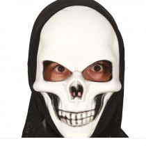 MASCHERA DA TESCHIO CON CAPPUCCIO IN PVC
