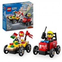 LEGO VEICOLI DA CORSA PIZZAIOLO VS POMPIERE 60458