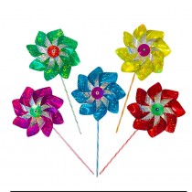 GIRANDOLA MULTICOLORE HOLOGRAFICA CM 20