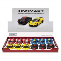 D:CAST 1:34 CORVETTE LIVERY EDITION DISPLAY KINSMART