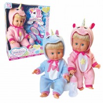 CICCIOTTELLA UNICORNO 36 CM VOCE BEVE E PIPI'
