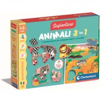 MONTESSORI BABY GLI ANIMALI 3 IN 1 CLEMENTONI