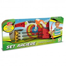 SET ARCIERE CON ARCO FRECCE E BERSAGLIO