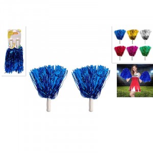POMPON LAMINATO SET 2 PEZZI COLORI ASSORTITI