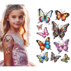 FOGLIO TATUAGGI FARFALLA 14X30 CM
