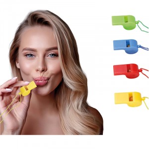 CONFEZIONE 4 FISCHIETTI CON CORDINO COL.ASS