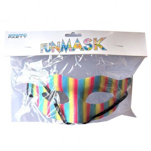 MASCHERINA RIGHE MULTICOLORE