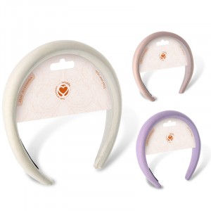 CERCHIETTO LARGO VARI COLORI CON CAVALLOTTO