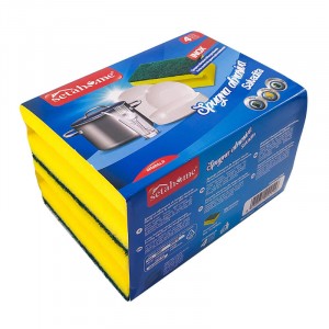 SPUGNA CUCINA SALVADITA 4 PZ 10X7X4,5 CM