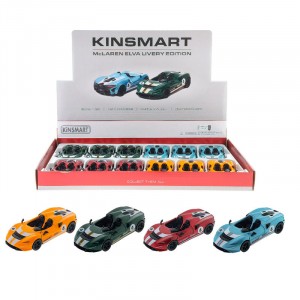 D:CAST MCLAREN ELVA LIVERY EDITION IN DISPLAY KINSMART