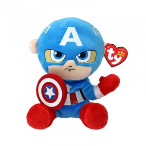 PELUCHE MARVEL 20CM FLOPPY CAPITAN AMERICA TY