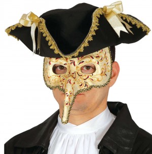 MASCHERA VENEZIANA NASO LUNGO