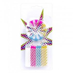 CANDELINE MULTICOLORE 24 PZ